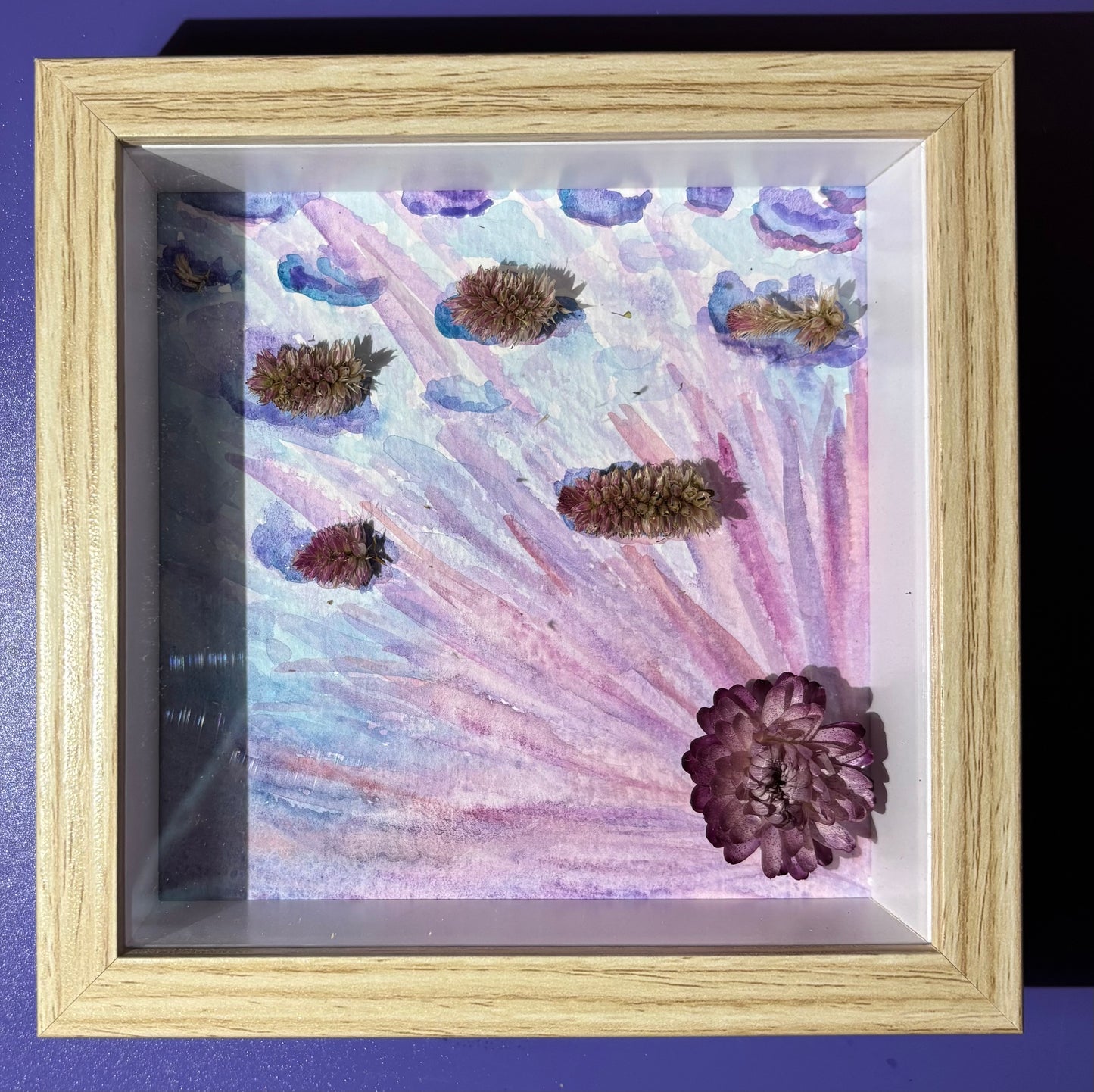 Framed Watercolor Light Trio