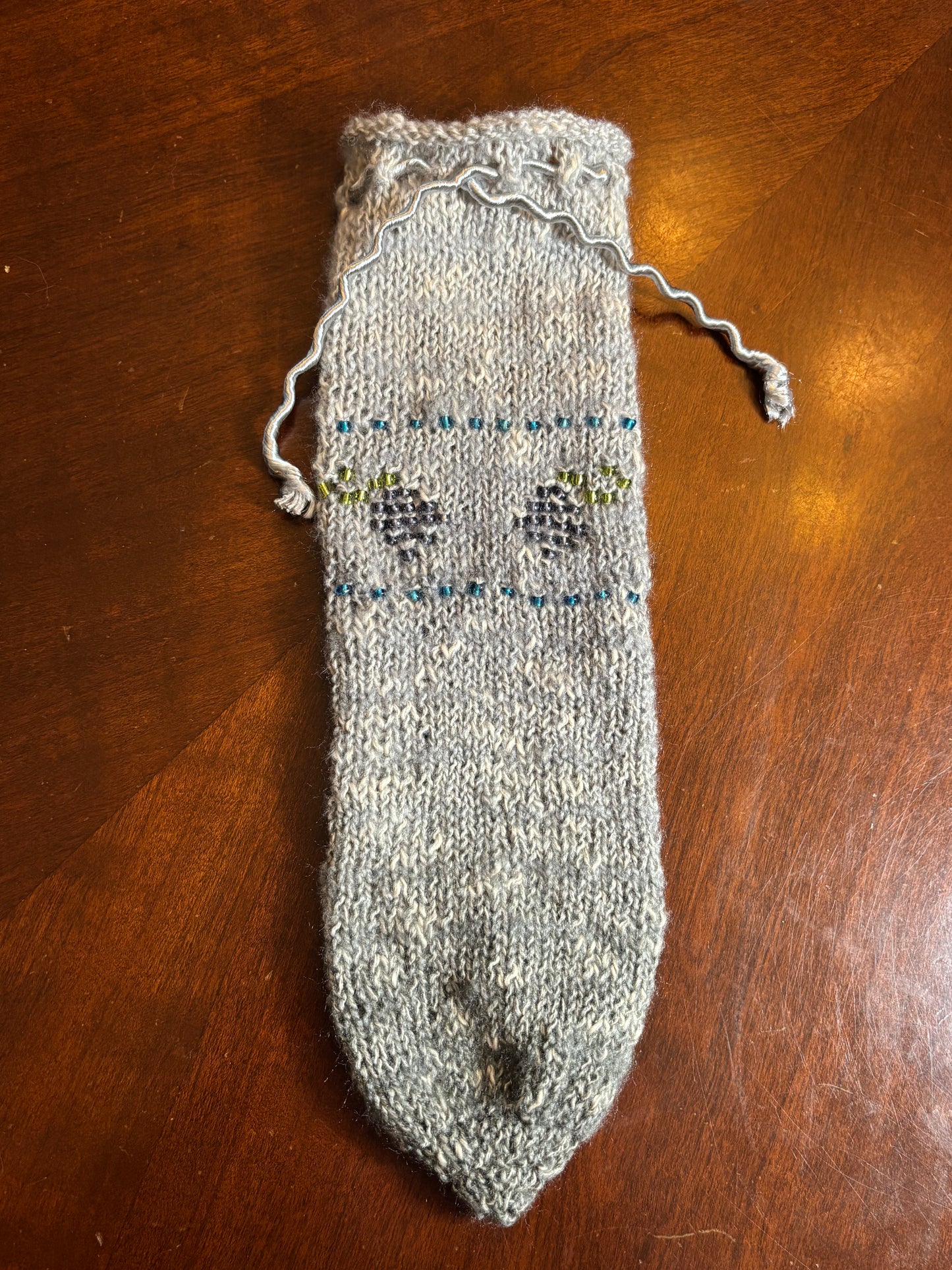 Beaded Cellar Sock