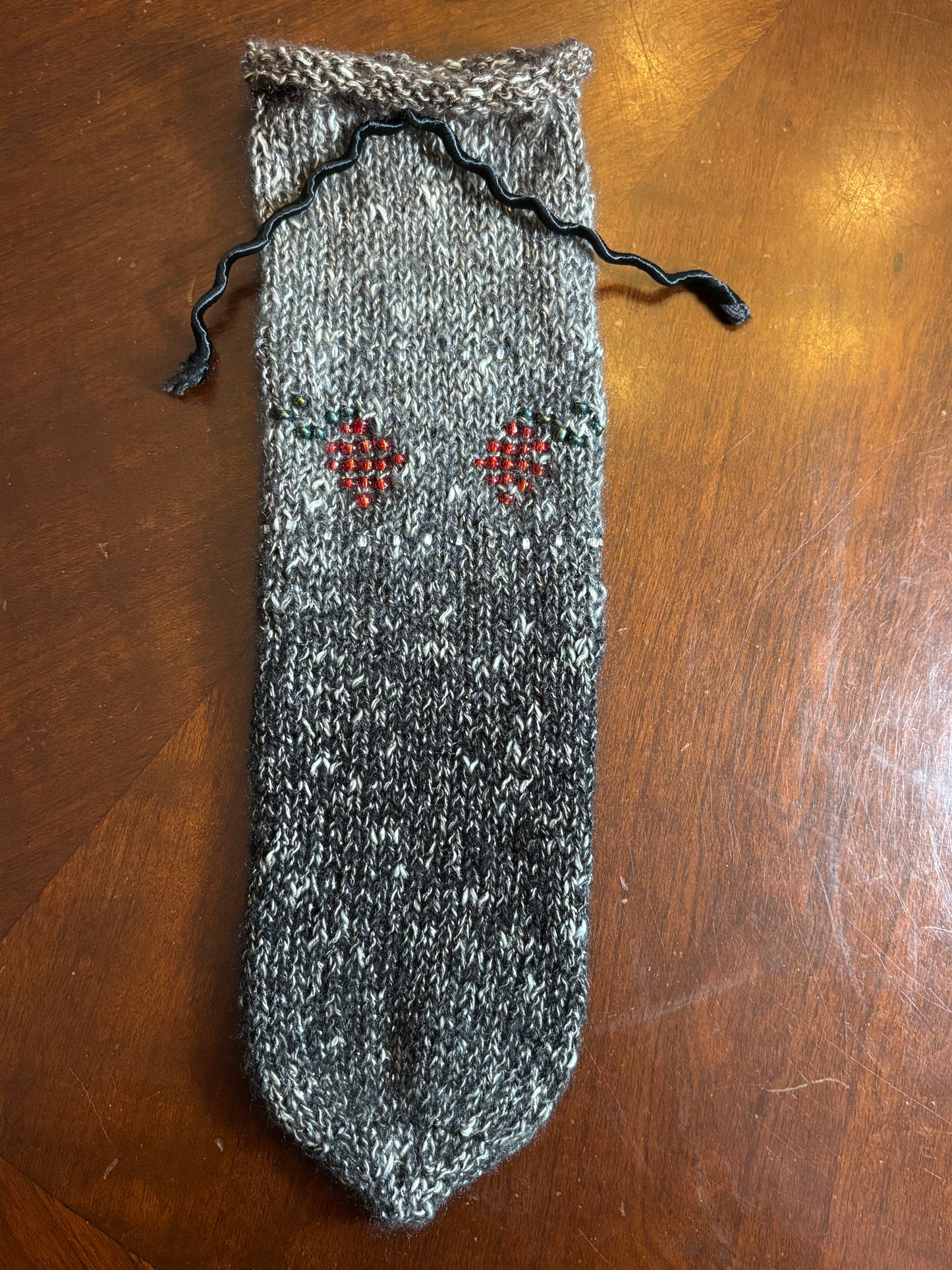 Beaded Cellar Sock